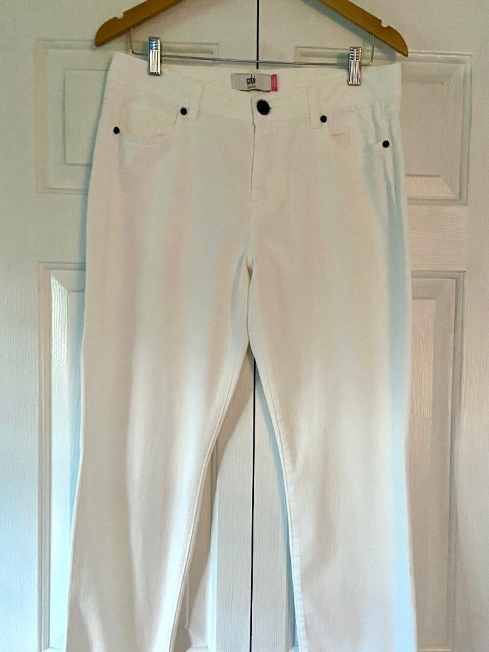 CAbi Style 5491 High Skinny Jeans - White